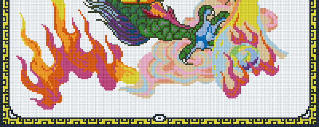 Dragon Lord Part 5 Eight [8] Baseplate PixelHobby Mini-mosaic Art Kit image 0